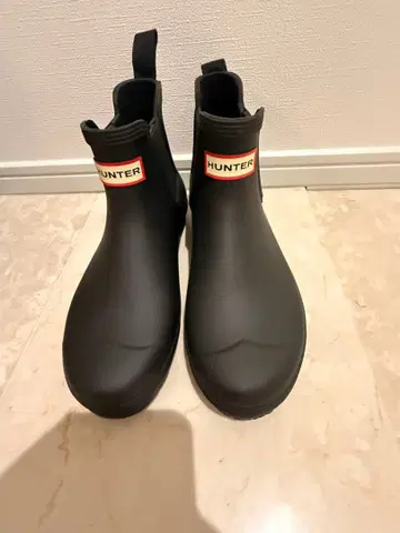 HUNTER 블랙 숏부츠