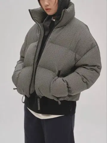TODAYFUL 아우터 체크 다운 자켓 민트 36
