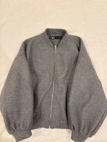 ZARA 그레이 점퍼 블루종