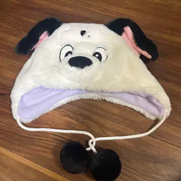 강아지 얼굴 디자인 플리스 모자