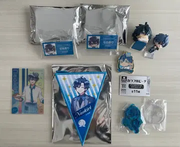 컬러풀 피치 나오키리 가랜드 명찰 배지 메탈 참 데코라 pic