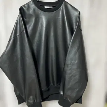 [ 컨디션 최상 ] SOFTHYPHEN 인조 가죽 트레이닝복 블랙 XL