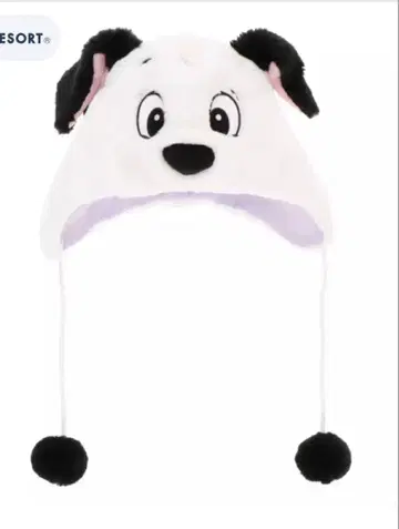 강아지 얼굴 캡 플리스 소재