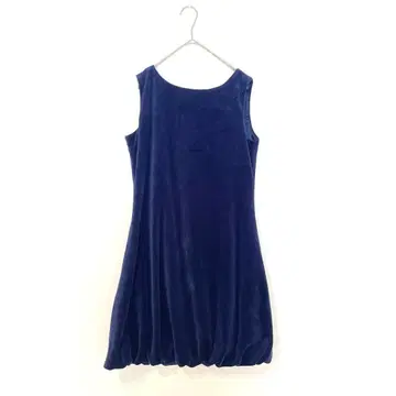 펜나페리체 슬리브리스 원피스 무릎 기장 벌룬 코듀로이 파랑