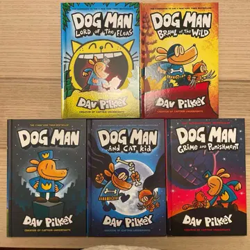 [ 미사용 새상품 ] Dog Man 시리즈 (영문판) 5권 세트
