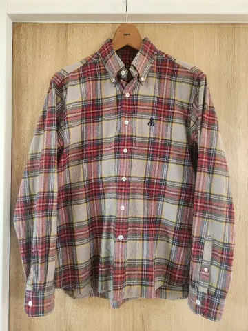 SOPHNET. FLANNEL CHECK BIG B.D SHIRT