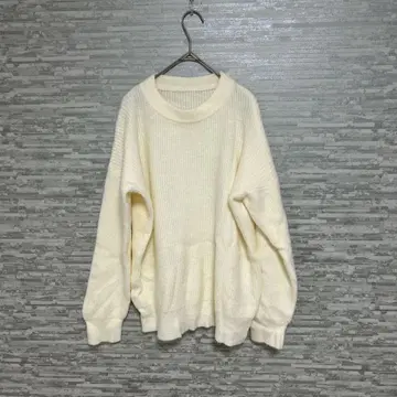 미앤엠셀렉 리브 니트 화이트 사이즈 F