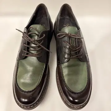 [레어] 잔카를로 모렐리 가죽 U칩 그린&브라운&블랙