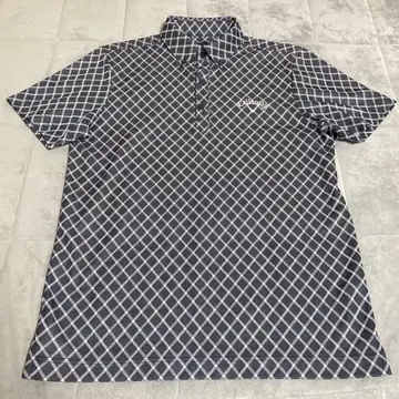 캘러웨이 다이아몬드 패턴 피케 셔츠