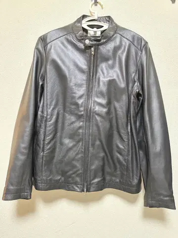 Lui's [WEB 한정판] 블랙 싱글 가죽 자켓