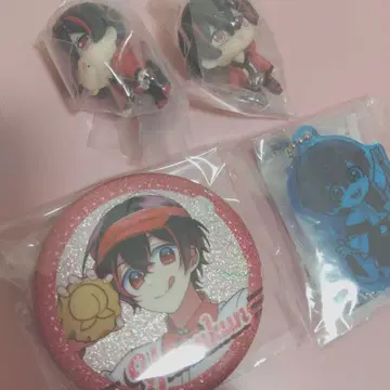 컬러풀 피치 카라피치 유안 군 다이너 캔 배지 키링