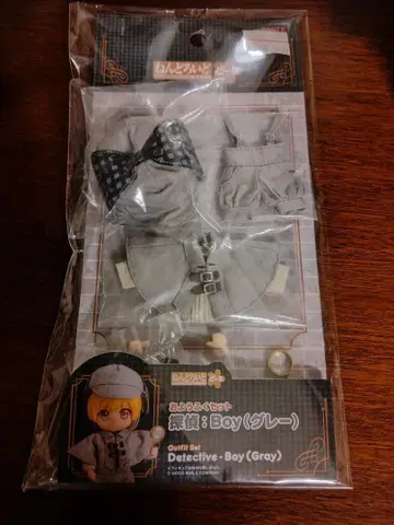 넨도로이드돌 의상 세트 탐정 boy 그레이