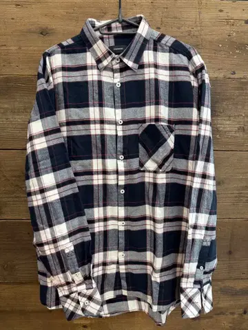 ZANEROBE 긴팔 플란넬 셔츠 체크 셔츠