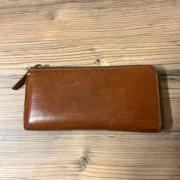 츠치야 가방 장지갑 브라운 가죽