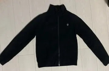 블랙 하이넥 후드티