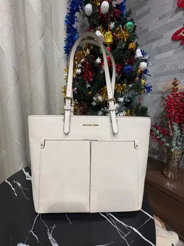 MICHAEL KORS 화이트 토트백