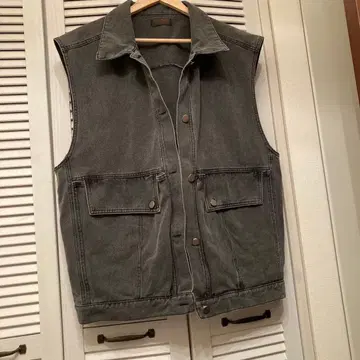 정가 11880엔 IN THE MARKET 빈티지풍 데님 베스트