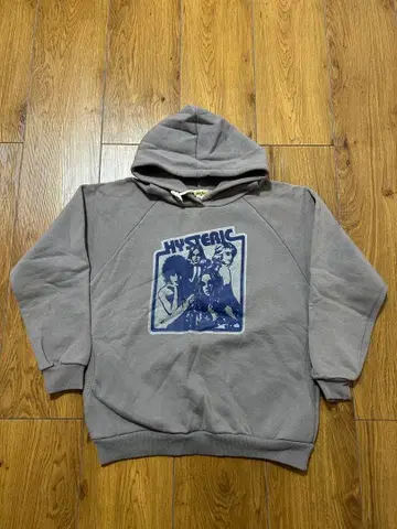 HYSTERIC GLAMOUR 그레이 플리스 후드티