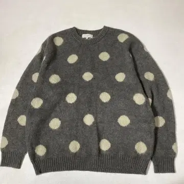 B:MING by BEAMS 5게이지 도트 모헤어 크루넥 니트