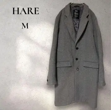 [ HARE ] 체스터 코트 그레이 심플 스타일리시 M