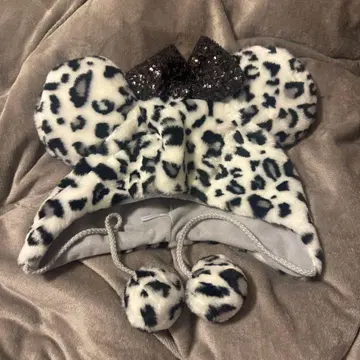 디즈니 팬캡 레오파드 무늬 화이트 2025년