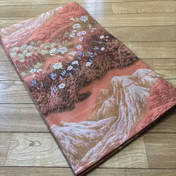 순수 실크 후쿠로 오비 전통