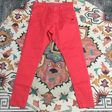 핑크 스키니 팬츠 자수 번호 89 사이즈 1