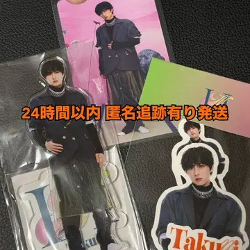 INI 팝업 오자키 타쿠미 아크릴 스탠드 스티커 트레이딩 카드 123