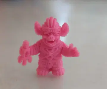 울트라맨 괴수 지우개 하누만 복숭아색