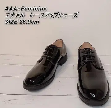 AAA+ feminine 에나멜 레이스업 슈즈 SIZE 42