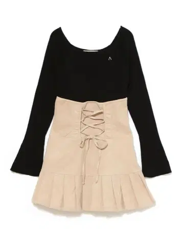 andmary High waist velour mini dress