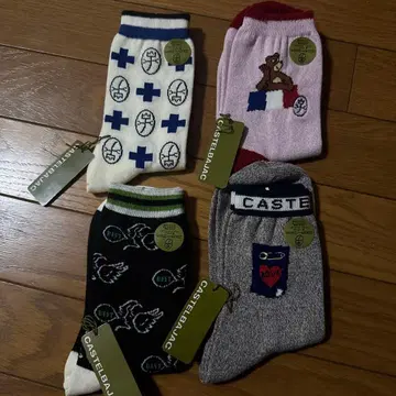 CASTELBAJAC 까스텔바작 양말 23cm~25cm 4족 세트