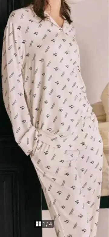 택 포함 새상품 젤라또피케 조엘 로브숑 룸웨어 화이트