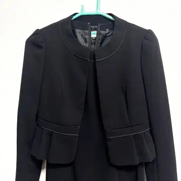 상복 5호 기장 짧은 셋업 블랙 원피스 수트