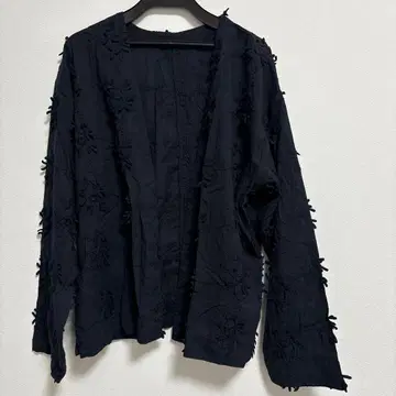 새상품 Ample 야마다야 3D 플라워 자수 코튼 자켓