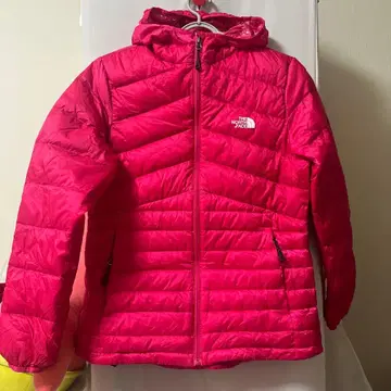 THE NORTH FACE 후드 부착 다운 자켓 L 핑크