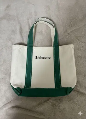 Shinzone 토트백 화이트/그린