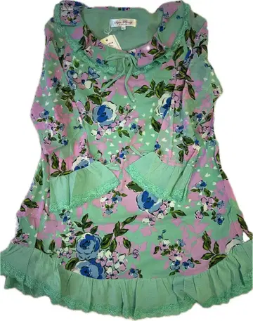 새상품 슈퍼 뷰티 튜닉 민트 그린 42