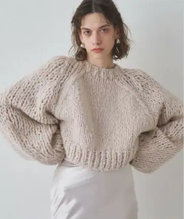 Drawing Numbers 크롭 니트