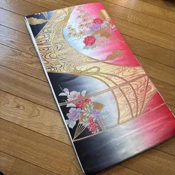 순수 실크 니시진 비단 후쿠로 오비