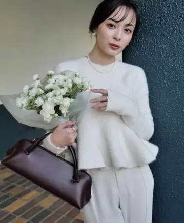 anuans 페플럼 숏 니트탑