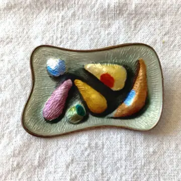 노르웨이 북유럽 빈티지 실버 브로치 실버 925 미드센추리