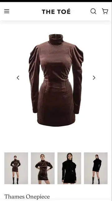 더 토 테임즈 원피스 브라운