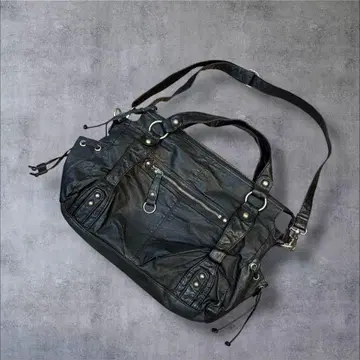 y2k 가죽 숄더 핸드백 2way 스터드 archive