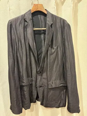 08sircus 실크제 블랙 테일러드 자켓