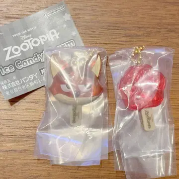 주토피아 2 가챠가챠 아이스캔디 닉 2개 세트