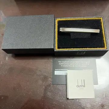 dunhill 넥타이핀 미사용 새상품 실버 타이바