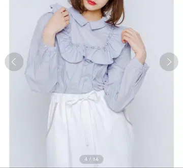 merryjenny 옥스 프릴 셔츠