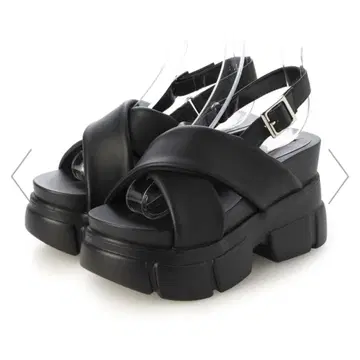 EVOl 이볼 통굽 크로스 패디드 샌들