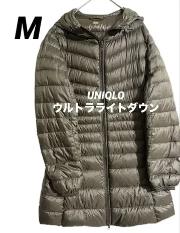새상품급 유니클로 UNIQLO 울트라 라이트 다운 다운 코트 M 후드
